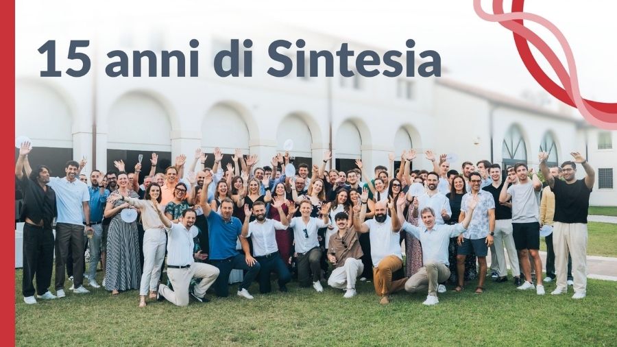 Foto alla festa dei 15 anni di Sintesia